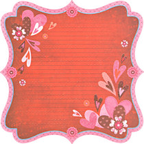 Бумага для скрапбукинга Mr.Painter PSF (190)067 Сердца