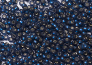 Бисер Чехия круглый 10/0 50г 67100m тёмно-голубой матовый