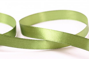 Лента атласная 12 мм ( 1/2 ") "Gamma" №085 серо-зеленый 33 метра