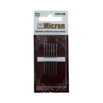 Иглы для шитья ручные " Micron" гобеленовые KSM- 508 в блистере 6 шт. 22