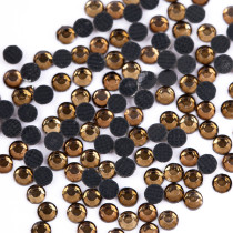 Страз клеевой " Zlatka" RS/ 144 SS10 2. 7 - 2. 9 мм акрил 144 шт в пакете с еврослотом 009 табачный ( smoked topaz) 